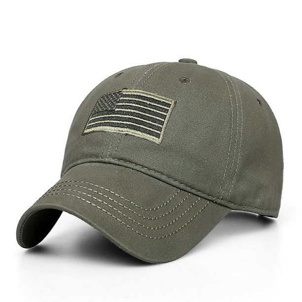 Red Green Black American Flag Patch Camouflage Baseball Cap FREE SHIPPING